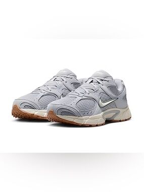 Nike Light Grey Mesh Sneakers with Gum Outsole